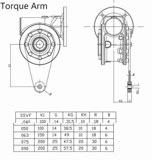 SSVF50 Stainless Steel 304 Speed Gear Reducer Worm Gearbox
