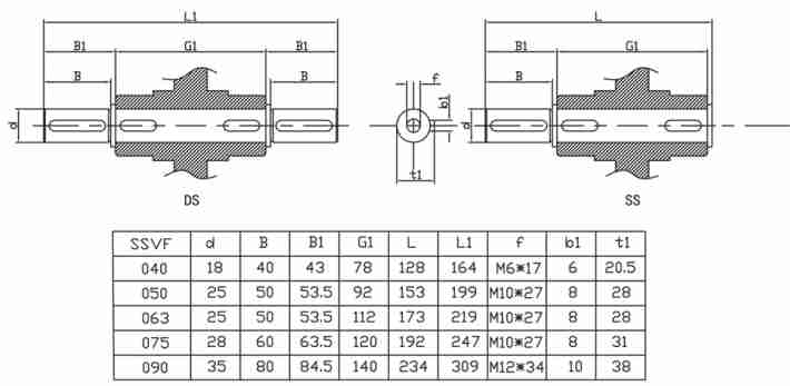 SSVF50 Stainless Steel 304 Speed Gear Reducer Worm Gearbox