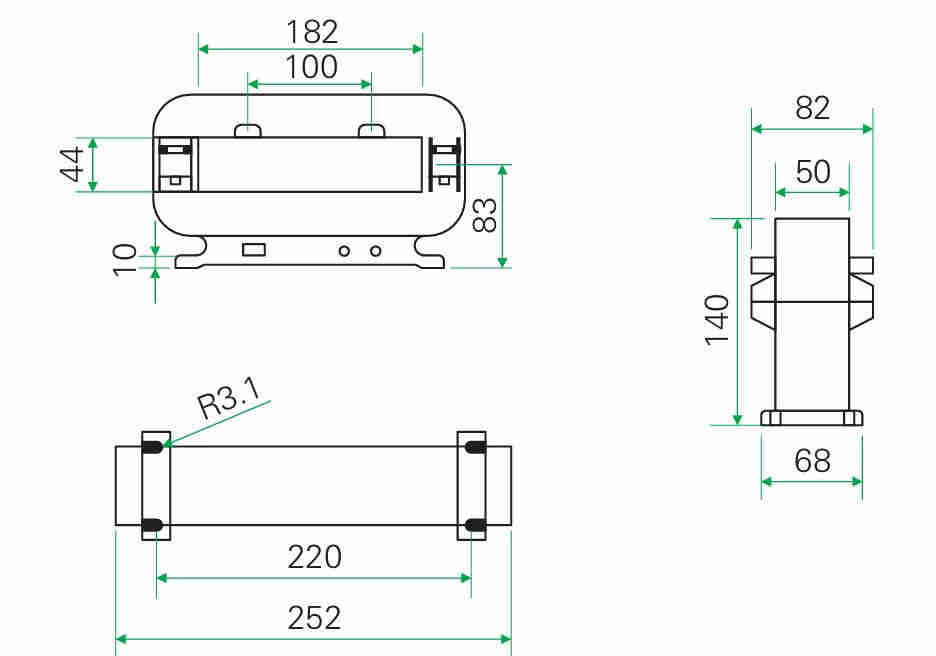 SIHD Series DC3000A-DC20000A Direct Measurement Current Sensor