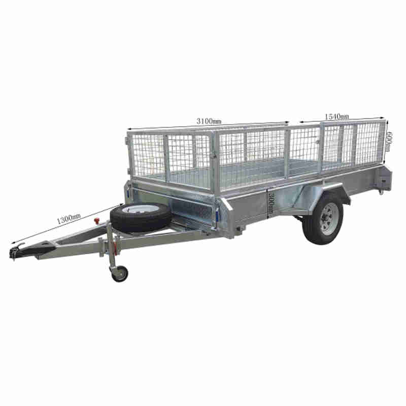Agricultural 1500kg Load Farm Net Cage Trailer with Hot-dip Galvanizing