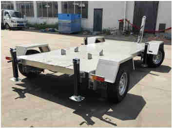 Load 3 Ton Engineering Crawler Machine Vehicle Excavator 4 Wheel Flatbed Trailer