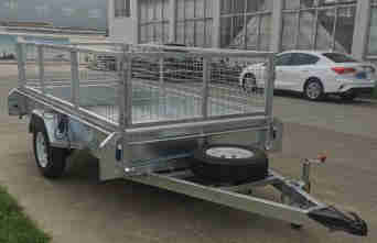 Agricultural 1500kg Load Farm Net Cage Trailer with Hot-dip Galvanizing