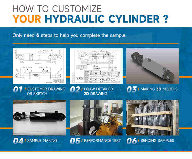 Industrial Vehicle Hydraulic Cylinders Single Acting Cylinder Hydraulic Car Lift Hydraulic Cylinder