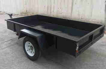 Small Agricultural Machinery Transportation Car Rear Mounted 2-wheel Box Type Fence Trailer