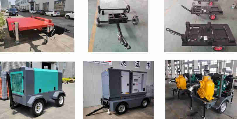 750KG-3000KG Flatbed Trailer Farm Net Cage ATV Trailer