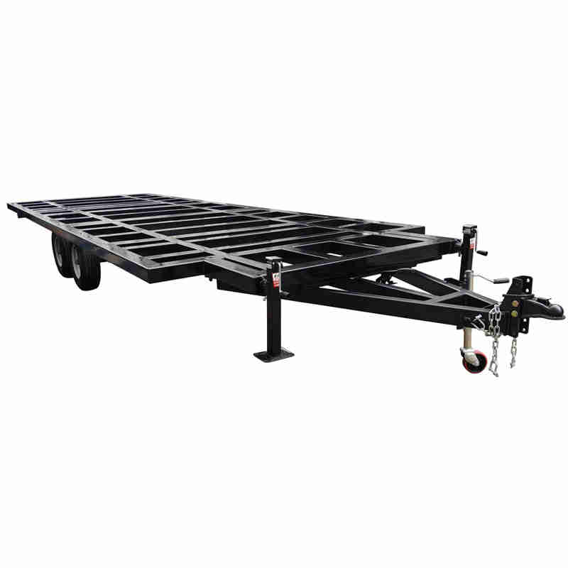 4 Wheeled 4000kg Load Travel Trailer for Camping, Traveling, Shipping Containers, RVs