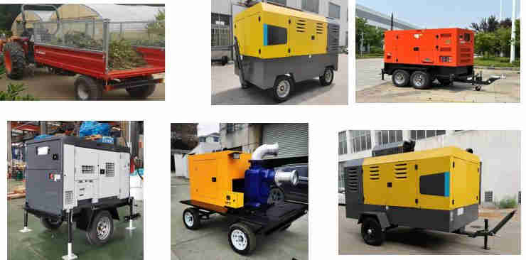 750KG-3000KG Flatbed Trailer Farm Net Cage ATV Trailer