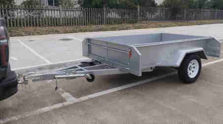 Hot Dip Galvanized Box Trailer 1300KG Load with Bezel Ball Cover Connect