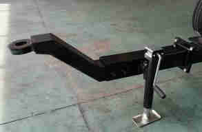 2 Tons Load 2 Wheel Axle Trailer Rear Axle Assembly Axle Chassis with Brake Tire