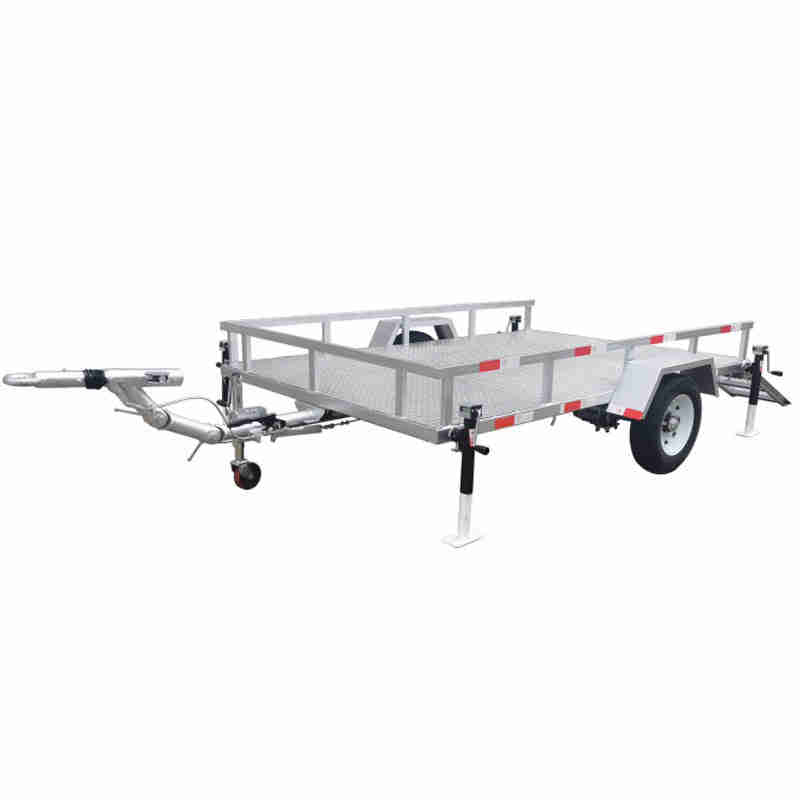 1000kg Load 4-Wheel Trailer for Excavator ATV Crawler Machine Travel System Car Trailers for Off-Road Vehicles