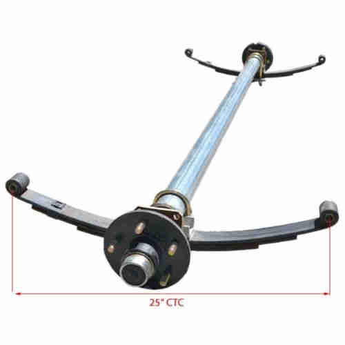 3500lbs Customized Replaced Light Duty Trailer Axle About Axle with Lazy Hub for Trailer Chassis
