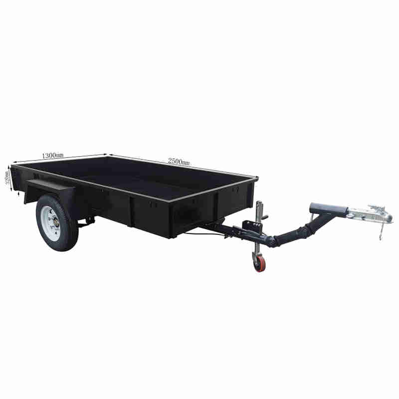 Small Agricultural Machinery Transportation Car Rear Mounted 2-wheel Box Type Fence Trailer