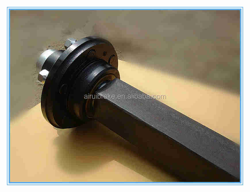 Customize Multiple Sizes 2200lbs   3500lbs  7000lbs Square/round  Solid   Axle Stub Complete with Wheel Hub Trailer Accessories