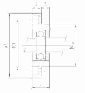 FF Series Flange Nut Mount  Ball Screw Bracket for Ball Screw Router FF6 FF10 FF12 FF15 FF20  FF25  FF30