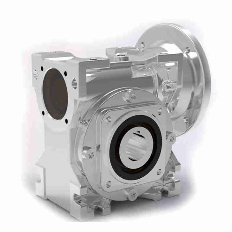 Corrosion Resistant SSRV090 Stainless Steel Worm Gearbox Customizable ODM Motor Drive Speed Reducer with Gear Wheel Reduction