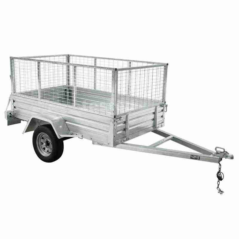 750KG-3000KG Flatbed Trailer Farm Net Cage ATV Trailer