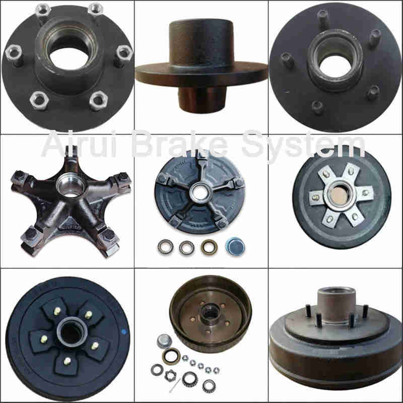 Travel Trailer Parts RV Utility  5 Lug Spoke Hub Unbraked   Axle Part Trailer Accessories for Rv Use