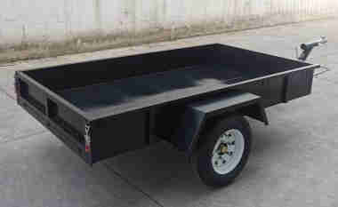 Small Agricultural Machinery Transportation Car Rear Mounted 2-wheel Box Type Fence Trailer