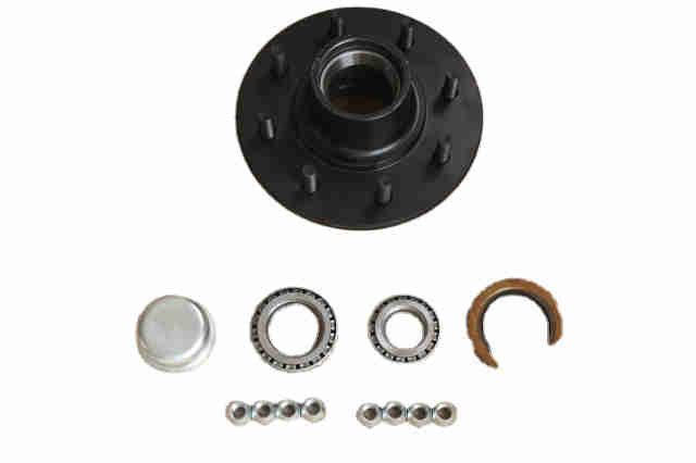 2,500 Lbs 5 Bolts Pcd 4.25" 4.5" 4.75" 5" 5.5" Trailer Axle Kit Hub Assembly for Mover Caravan Boat Trailer  Axle