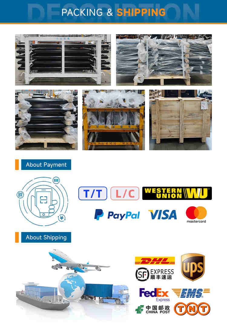 Industrial Vehicle Hydraulic Cylinders Single Acting Cylinder Hydraulic Car Lift Hydraulic Cylinder