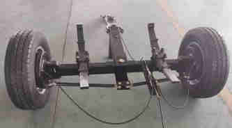Load 4500KG 4 Wheel Trailer With Brake for Transporting Heavy Machinery