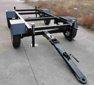 4-wheel Steering Front Rear Axle Flatbed Trailer for Mobile Transportation of Air Compressors Generator Sets Various Equipment