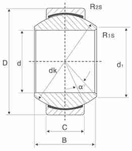 GE..C Series Steel Radial Spherical Plain Bearing GE6C GE8C GE10C GE12C GE15C GE17C  GE20C GE25C  GE30C