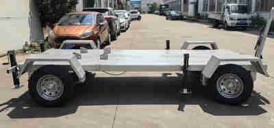 Load 3 Ton Engineering Crawler Machine Vehicle Excavator 4 Wheel Flatbed Trailer