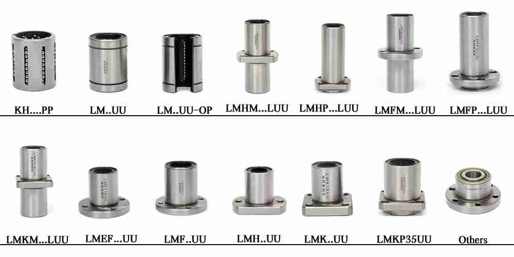 LMEF/KC (KBF/KC) Series Long Centered Flange Linear Bearing Bushing of LMEFC6UU LMEFC8UU LMEFC10UU LMEFC12UU LMEFC13UU