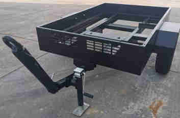 2 Wheel Truck Trailer with Load Capacity 1000kg with Fence for Moving Water Pump Equipment