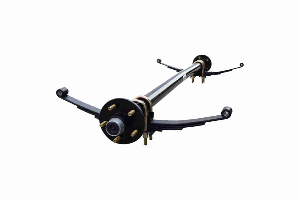 Trailer Axle 3500lbs  5*4.5PCD Non Brake Straight Trailer Axle Assembly with Leaf Spring Suspension