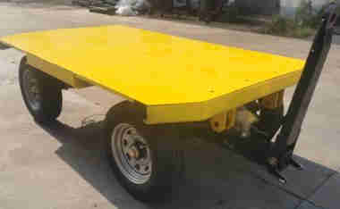 3000kg Load Flatbed Hydraulic Brake Site Transfer Trailer