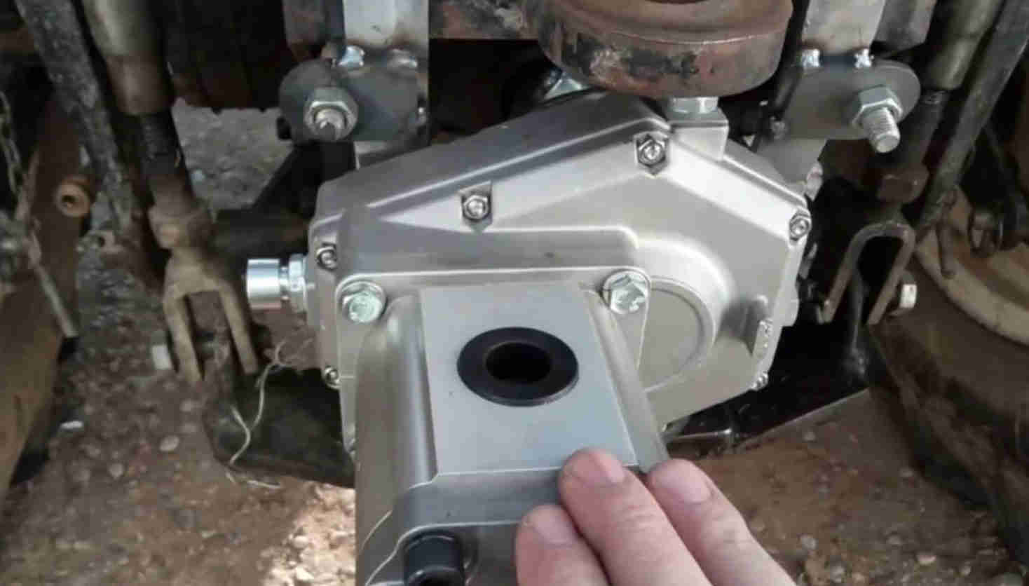 KM7002 Series Spur Gearbox PTO Speed Increaser Tractor Aluminium Multiplier Gearbox for Hydraulic Pump