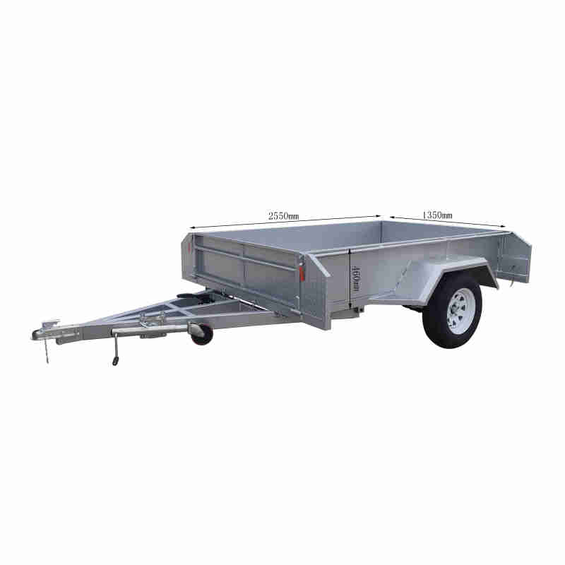 Hot Dip Galvanized Box Trailer 1300KG Load with Bezel Ball Cover Connect