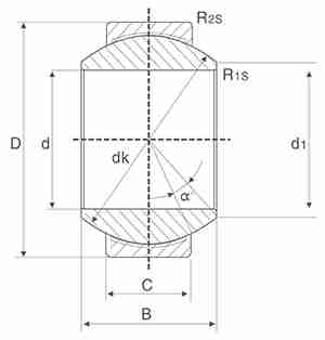 GEG...C Series Steel  Radial Spherical Plain Bearing GEG6C GEG8C GEG10C GEG12C GEG15C GEG17C GEG20C GEG25C GEG30C