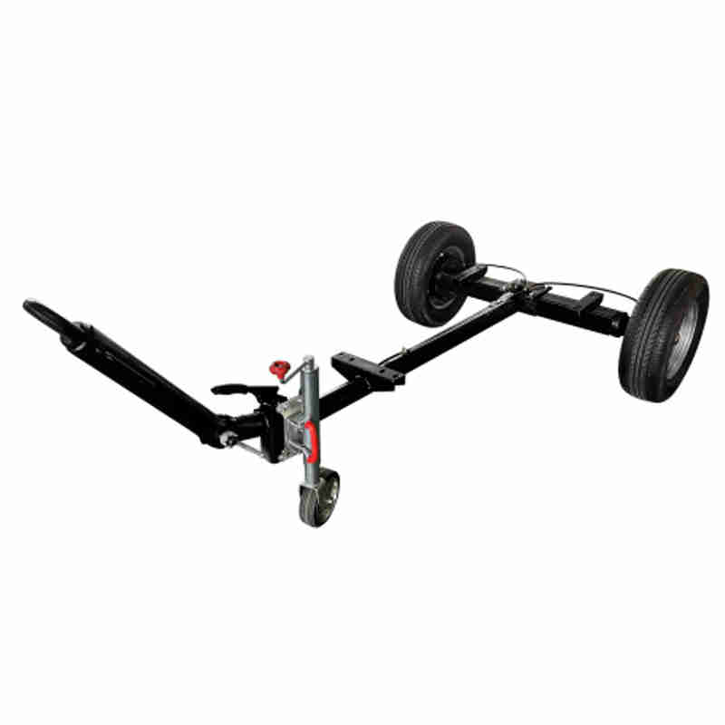 2-wheel Axle Trailer Rear Axle Assembly with Jack Legs Load 1500kg