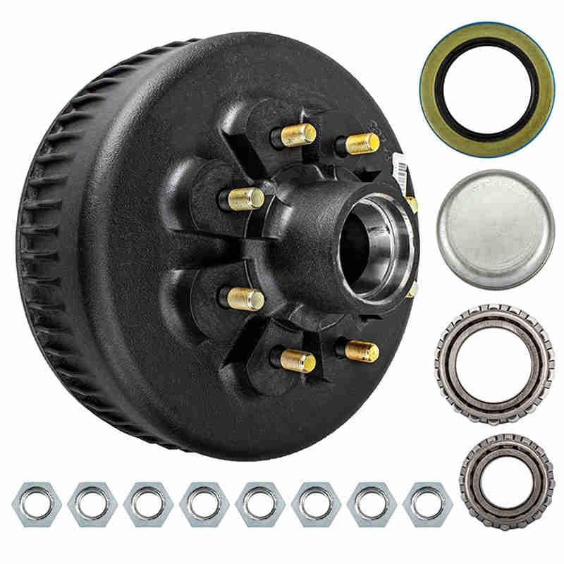 Professional Manufacturer Brake DrumHigh Quality Trailer Axle Spindle with 6 Stubs Idler Hub Assembly Camper Trailer Use