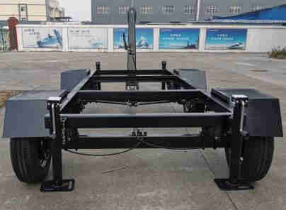 4-wheel Steering Front Rear Axle Flatbed Trailer for Mobile Transportation of Air Compressors Generator Sets Various Equipment