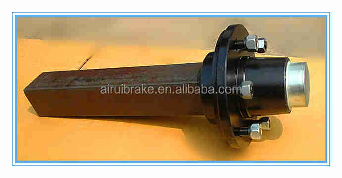 Customize Multiple Sizes 2200lbs   3500lbs  7000lbs Square/round  Solid   Axle Stub Complete with Wheel Hub Trailer Accessories
