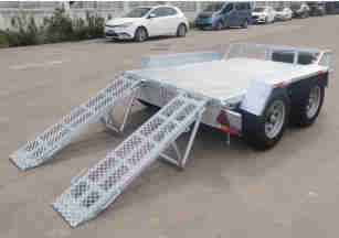 Tractor Trailer 4 Wheel Excavator ATV Lift Transport Trailer of 1500kg Load