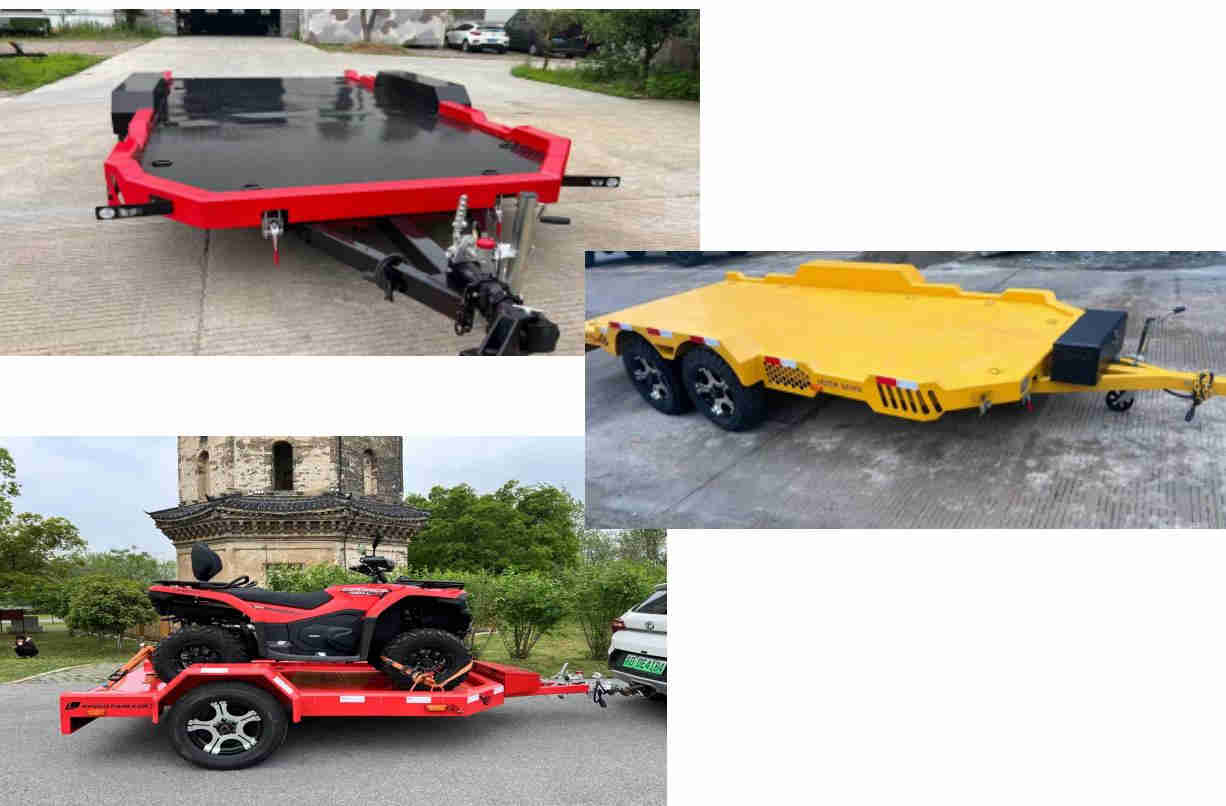 17*7FT 3000KG Load 2 Axes Off-road Utility Car UTV Trailer