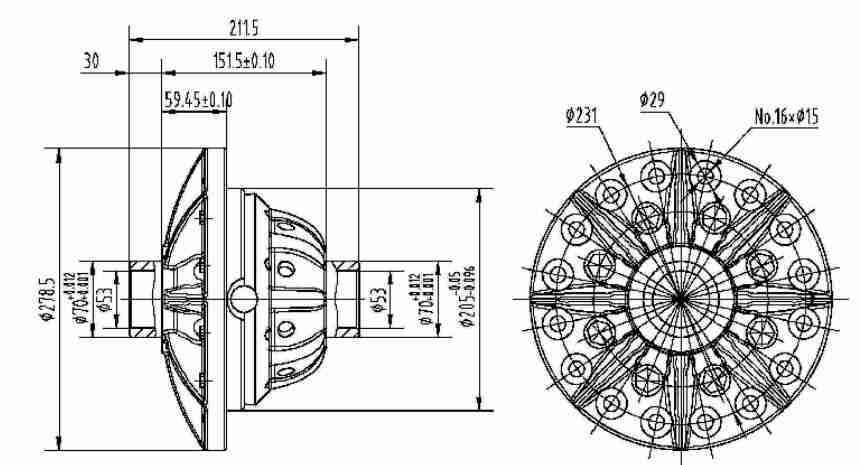 Agricultural 5964 Series Gearbox 1:1.8