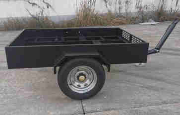 2 Wheel Truck Trailer with Load Capacity 1000kg with Fence for Moving Water Pump Equipment