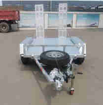 Tractor Trailer 4 Wheel Excavator ATV Lift Transport Trailer of 1500kg Load