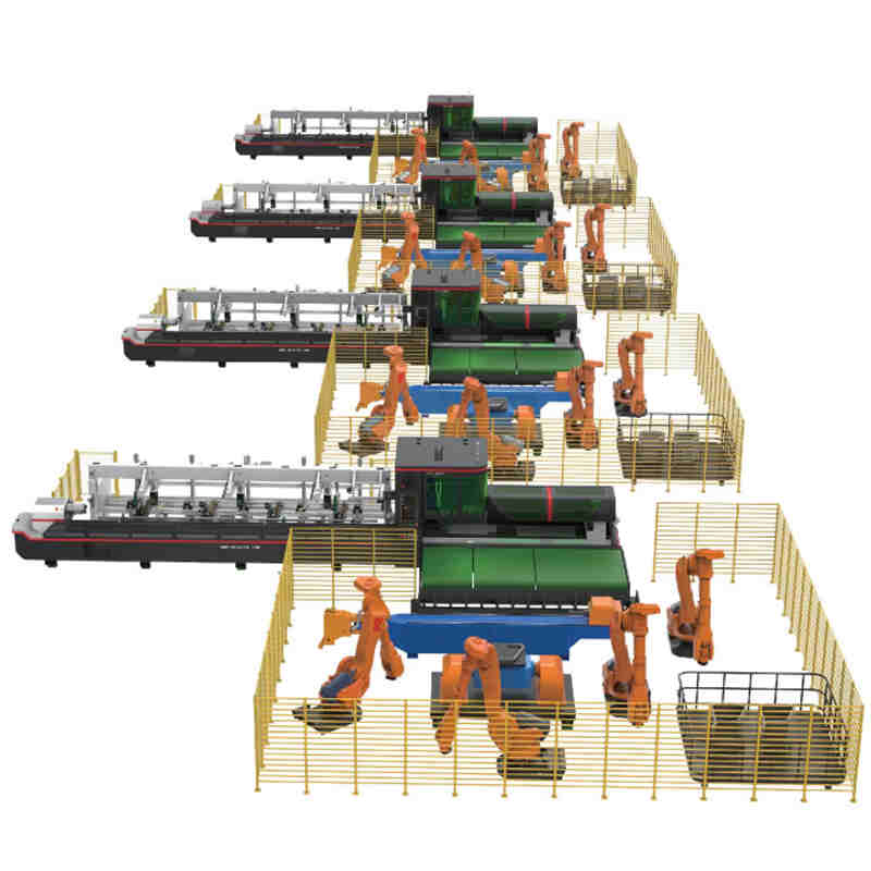 Round Square Rectangle Tube and Open Profiles Zero Tailings Laser Cutter 6m 9m Pipe Laser Cutting Machine