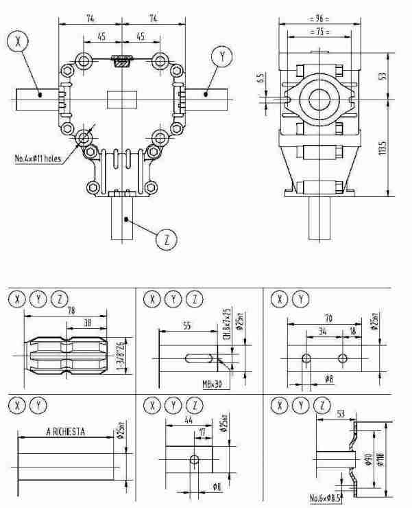 EP010 Series 15HP Agricultural Gearbox for Farm and Industry for Fertilizer Spreader Circular Saws Packing Machine Bales