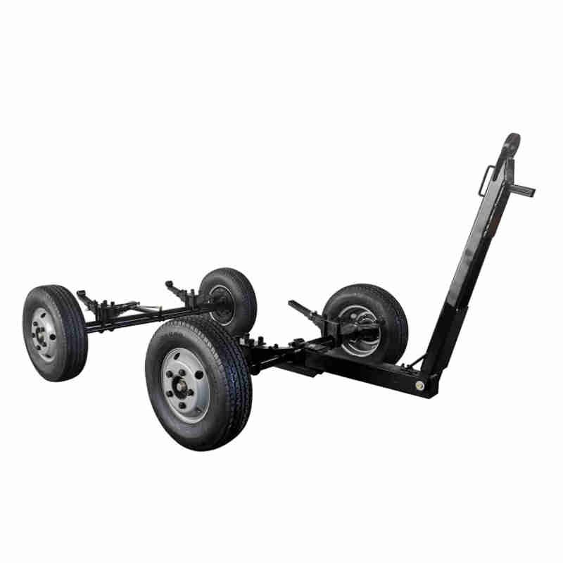 Heavy Duty Front Rear  Front Axle Steering 6000KG Load 4-Wheel Trailer for Air Compressors Generator Sets Various Equipment