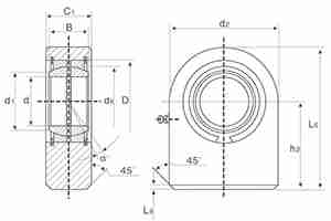 GF..DO Series Joint Rod End for Hydraulic Components GF20DO  GF25DO