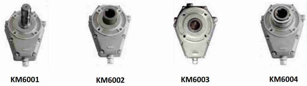 KM6003 Series Gear Pump Gearbox PTO Speed Increaser Aluminium Multiplier for Tractor Hydraulic Pump