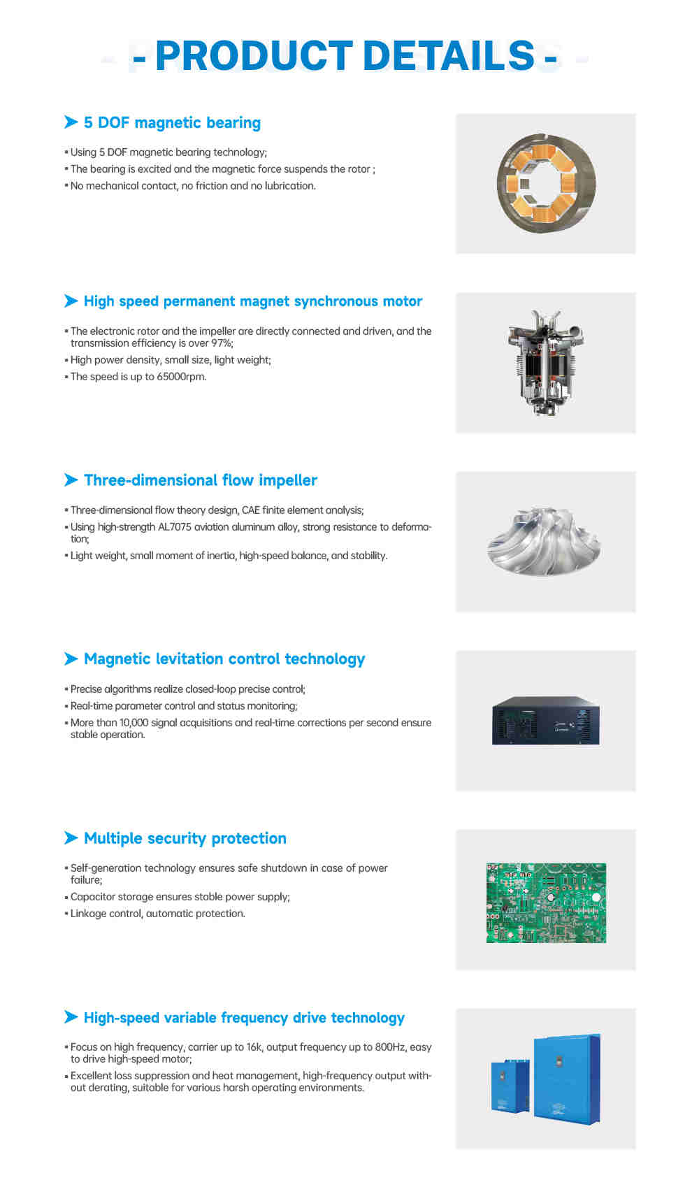 OIL-FREE VSD Magnetic Levitation Centrifugal Blower & Compressor